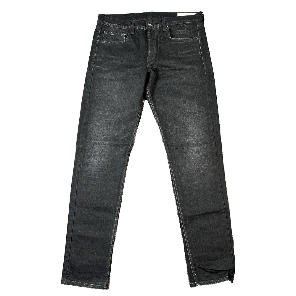 Rag & Bone Men's Jeans 34 Fit 1 Extra Slim DEVON Black Stretch Denim Cotton Pant